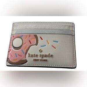KATE SPADE NWT Donut Coffee Break
Small Slim Card Holder Card Case